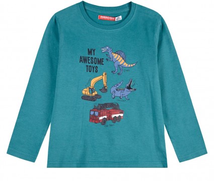 Βαμβακερή μπλούζα μακό τύπωμα"my awesome toys"