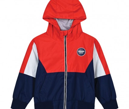 Λεπτό τρίχρωμο αδιάβροχο μπουφάν για αγόρι | ΜΑΡΕΝ