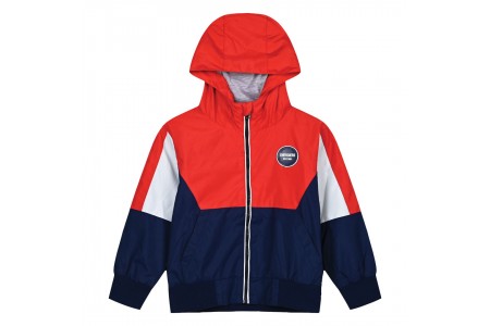 Λεπτό τρίχρωμο αδιάβροχο μπουφάν για αγόρι | ΜΑΡΕΝ