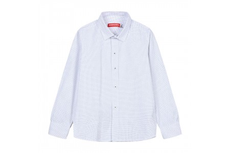 Energiers Basic Line βαμβακερό πουκάμισο για αγόρι. Ιδανικό για παρέλαση λευκό