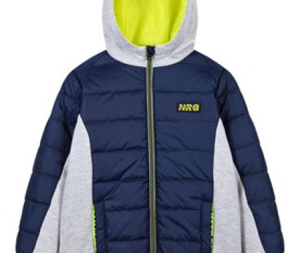 Μπουφάν καπιτονέ/φούτερ με κουκούλα