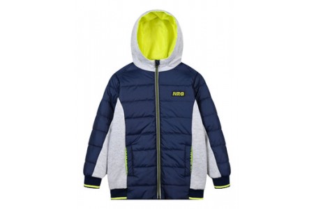 Μπουφάν καπιτονέ/φούτερ με κουκούλα