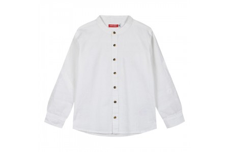 Πουκάμισό λινό για αγόρι με γιακά μάο | ΕΚΡΟΥ