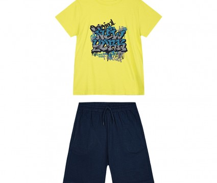 σετ μακό 2 τεμάχια με τύπωμα για αγόρι | ΜΑΡΕΝ