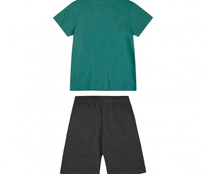 σετ μακό 2 τεμάχια με τύπωμα για αγόρι | ΑΝΘΡΑΚΙ