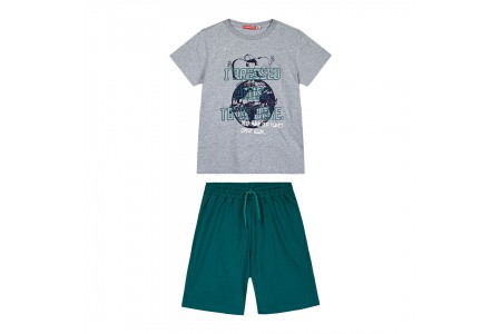 σετ μακό 2 τεμάχια με τύπωμα για αγόρι | ΠΕΤΡΟΛ