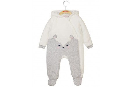 Βρεφική φόρμα εξόδου  με κουκούλα