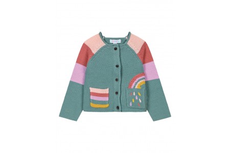 Βρεφική πλεκτή ζακέτα για κορίτσι