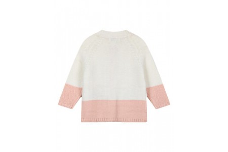 Βρεφική βαμβακερή πλεκτή ζακέτα