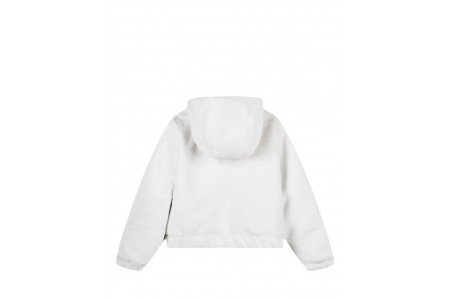 Μπουφάν από συνθετική γούνα με κουκούλα