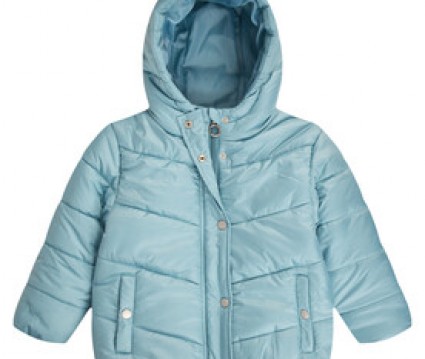 Μπουφάν καπιτονέ με κουκούλα μέντα