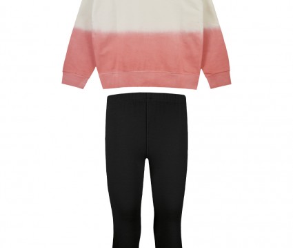 βαμβακερό φούτερ σετ με τύπωμα just amazing μαυρο