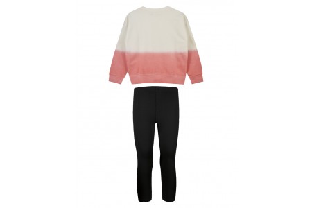 βαμβακερό φούτερ σετ με τύπωμα just amazing μαυρο