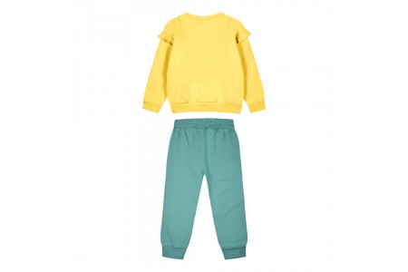 βαμβακερό φούτερ σετ με τύπωμα our nice earth