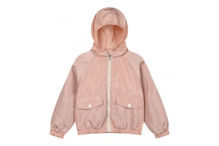 Παιδικό αδιάβροχο μπουφάν για κορίτσι-πούδρα
