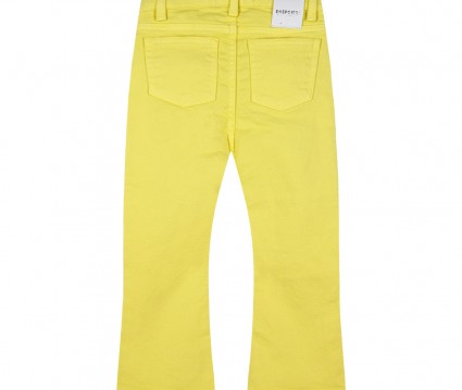 Παιδικό παντελόνι με φαρδύ μπατζάκι για κορίτσι /τζίντζερ