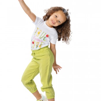 Παιδικό σετ 2 τεμάχια τοπ με τύπωμα και παντελόνα  για κορίτσι | ΛΑΧΑΝΙ