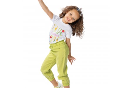 Παιδικό σετ 2 τεμάχια τοπ με τύπωμα και παντελόνα  για κορίτσι | ΛΑΧΑΝΙ