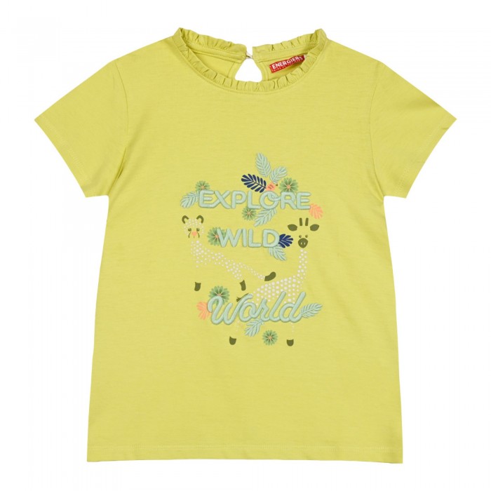 Παιδική μπλούζα με τύπωμα και κέντημα για κορίτσι | ΤΖΙΝΤΖΕΡ  