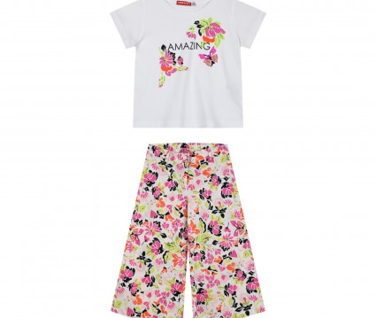 Παιδικό σετ 2 τεμάχια τοπ και παντελόνα με τύπωμα για κορίτσι | ΕΜΠΡΙΜΕ