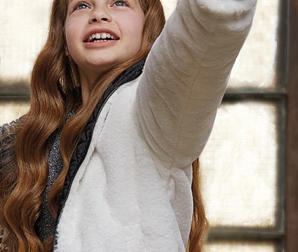 Μπουφάν  συνθετική γούνα με κουκούλα