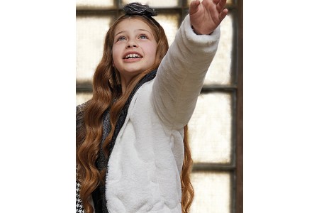 Μπουφάν  συνθετική γούνα με κουκούλα