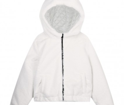 Μπουφάν  συνθετική γούνα με κουκούλα