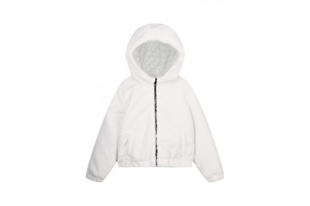 Μπουφάν  συνθετική γούνα με κουκούλα