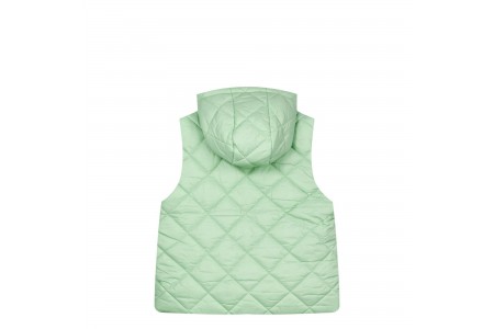 Παιδικό αμάνικο καπιτονέ μπουφάν με κουκούλα για κορίτσι | ΒΕΡΑΜΑΝ 100% ΠΟΛΥΑΜΙΔΙΟ+100% ΠΟΛΥΕΣΤΕΡ