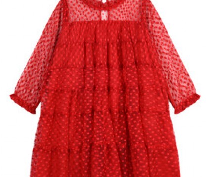 Φόρεμα με κεντημένα πουά Boutique collection