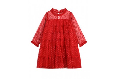 Φόρεμα με κεντημένα πουά Boutique collection