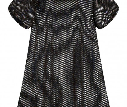 Φόρεμα εβαζέ με παγιέτες και φουσκωτά μανίκια.Boutique collection