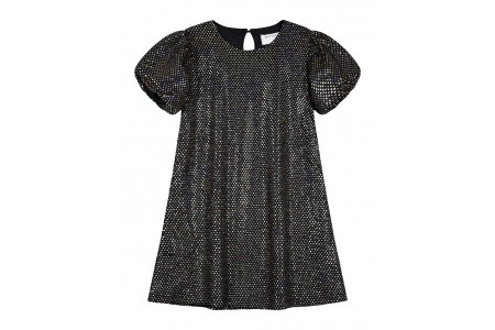 Φόρεμα εβαζέ με παγιέτες και φουσκωτά μανίκια.Boutique collection