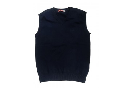 Γιλέκο/καζάκα μονόχρωμο  βαμβακερό basic line μαρέν για αγόρι κατάλληλο για παρέλαση