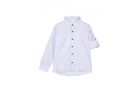 ριγέ πουκάμισο για καλό ντύσιμο για αγόρι | ΜΠΛΕ
