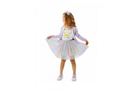 Παιδική πολύχρωμη φούστα για κορίτσι | RAINBOW