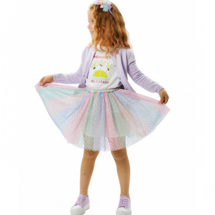 Παιδική πολύχρωμη φούστα για κορίτσι | RAINBOW