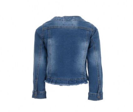 Παιδικό τζην μπουφάν με στρας για κορίτσι | ΜΠΛΕ ΤΖΗΝ