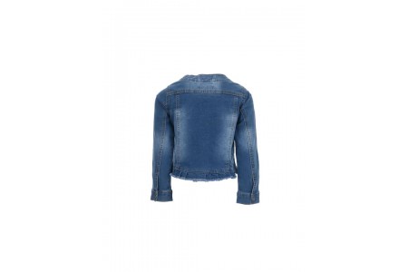 Παιδικό τζην μπουφάν με στρας για κορίτσι | ΜΠΛΕ ΤΖΗΝ