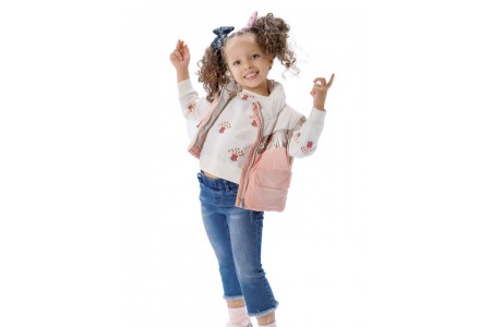 τζην παντελόνι για κορίτσι  με λάστιχο στη μέση | ΜΠΛΕ ΤΖΗΝ