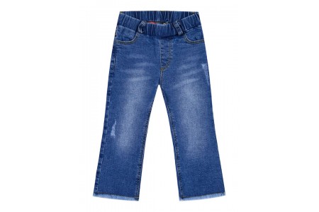 τζην παντελόνι για κορίτσι  με λάστιχο στη μέση | ΜΠΛΕ ΤΖΗΝ