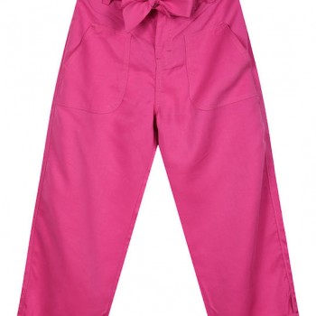 Παιδικό παντελόνι με ζώνη για κορίτσι/φουξ