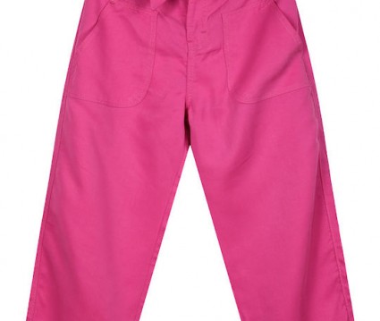 Παιδικό παντελόνι με ζώνη για κορίτσι/φουξ