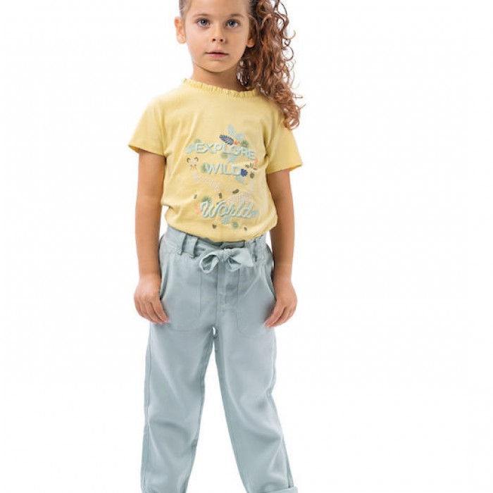 Παιδικό παντελόνι με ζώνη για κορίτσι | ΦΥΣΤΙΚΙ