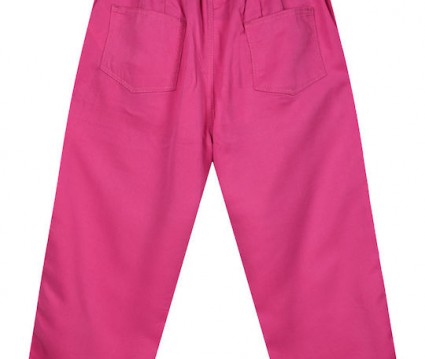 Παιδικό παντελόνι με ζώνη για κορίτσι/φουξ