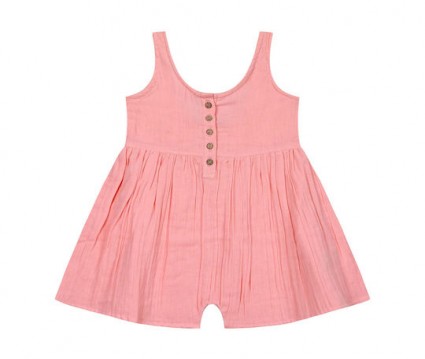 Παιδικό ολόσωμο σορτς φαρδύ για κορίτσι | FLAMINGO PINK