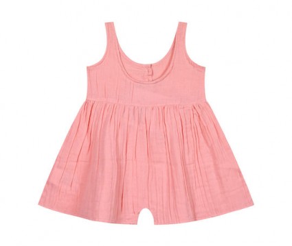 Παιδικό ολόσωμο σορτς φαρδύ για κορίτσι | FLAMINGO PINK