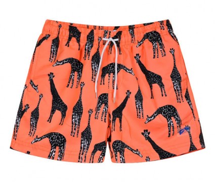  βερμούδα μαγιό εμπριμέ για αγόρι | EXOTIC ORANGE