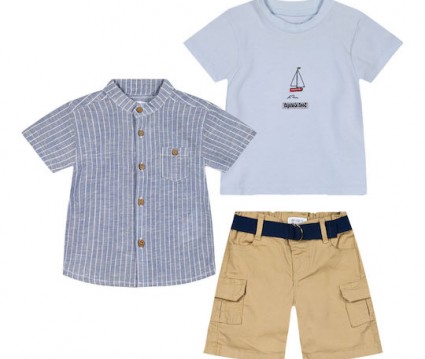 Παιδικό σετ 4 τεμαχίων με τύπωμα για αγόρι | ΜΠΕΖ