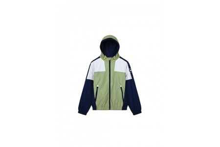 Λεπτό τρίχρωμο αδιάβροχο μπουφάν για αγόρι | ΧΑΚΙ